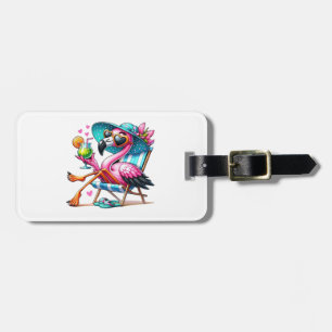 Etiqueta De Bagagem Flamingo legal