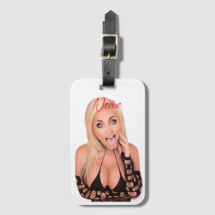 Etiqueta De Bagagem Flirty loira Thunder_Cove