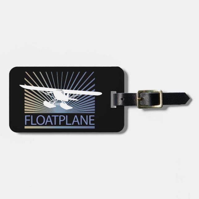 Etiqueta De Bagagem Floatplane (Frente Horizontal)