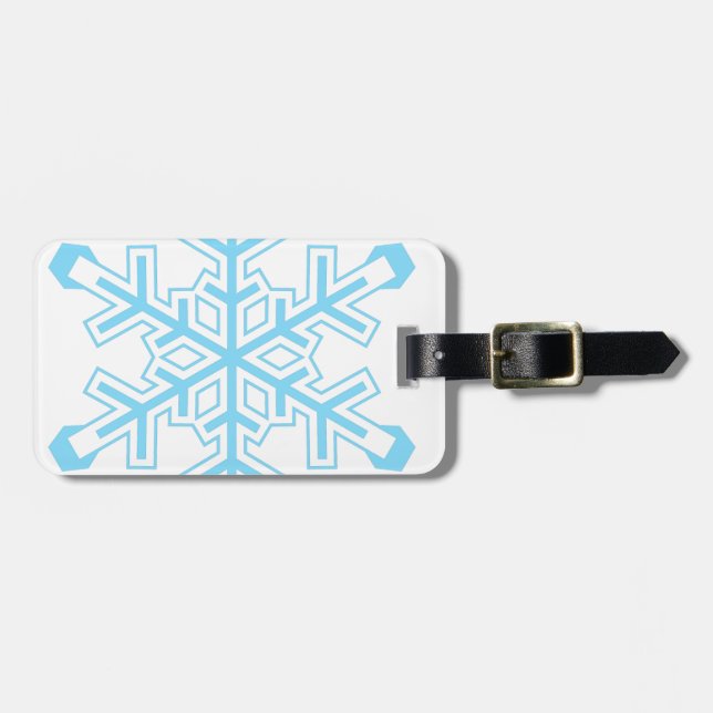 Etiqueta De Bagagem Floco de neve (Frente Horizontal)