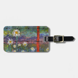 Etiqueta De Bagagem Flor Cênico