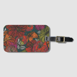 Etiqueta De Bagagem Flor Medley