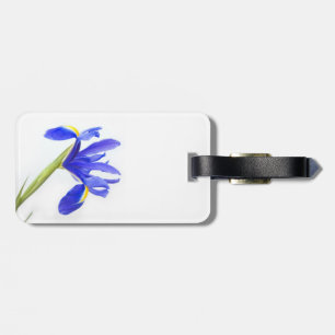 Etiqueta De Bagagem Flor roxa da íris