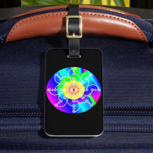 Etiqueta De Bagagem Flor Sunshine (Frente Insitu 2)