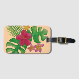 Etiqueta De Bagagem Flor tropical