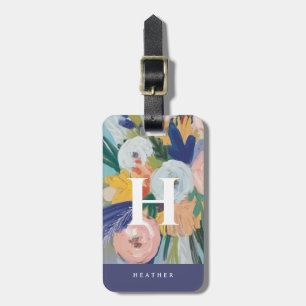 Etiqueta De Bagagem Florais Coloridos Personalizados
