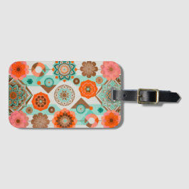 Etiqueta De Bagagem Floral