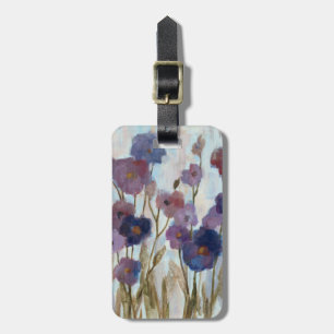 Etiqueta De Bagagem Floral abstraído no roxo