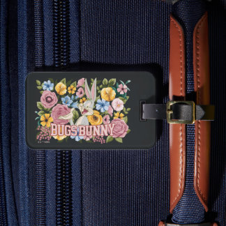 Etiqueta De Bagagem Floral de Bordado Gráfico do BUGS BUNNY™