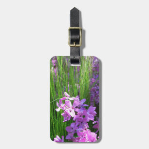 Etiqueta De Bagagem Floral de Verão e Flox Rosa