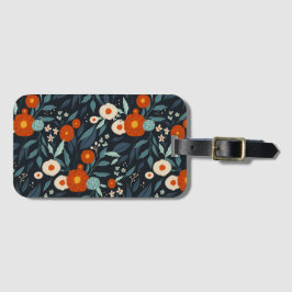Etiqueta De Bagagem Floral do Flor