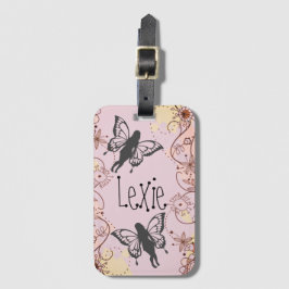 Etiqueta De Bagagem Floral Fantasy Fairies