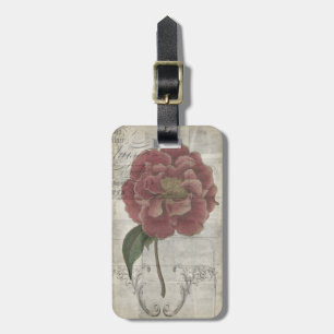 Etiqueta De Bagagem Floral III francês