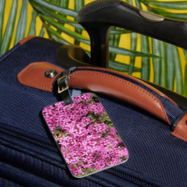 Etiqueta De Bagagem Floral Rosa bonito