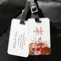 Floral Rosa Monogramada 