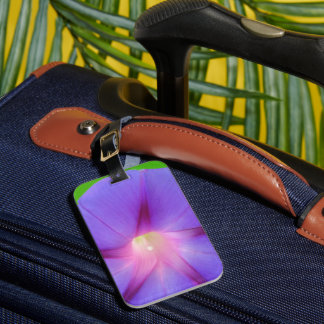 Etiqueta De Bagagem Floral Roxo