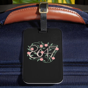 Etiqueta De Bagagem Floral Sutil Anti Trump 8647 86 47 Boho