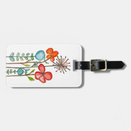 Etiqueta De Bagagem Flores