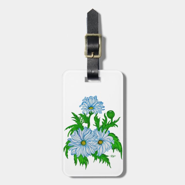 Etiqueta De Bagagem Flores da Daisies (Frente Vertical)
