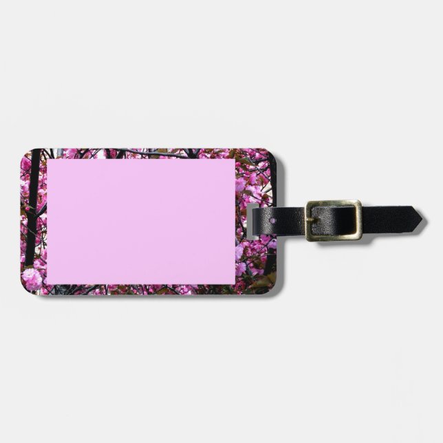 Etiqueta De Bagagem  Flores de Cereja (Frente Horizontal)