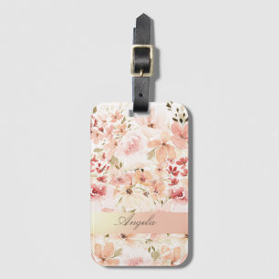 Etiqueta De Bagagem Flores de primavera Blooming