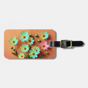 Etiqueta De Bagagem Flores de Zinnia Elegans