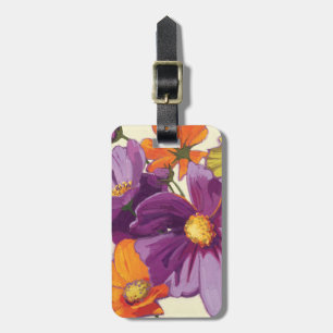 Etiqueta De Bagagem Flores decorativas