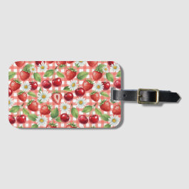 Etiqueta De Bagagem Flores e Frutas
