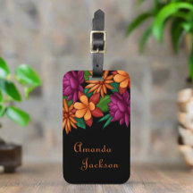 Flores Negras Coloridas Vibrantes Coloridas Vibran