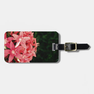 Etiqueta De Bagagem Flores Rosa