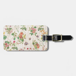 Etiqueta De Bagagem Flores Vintage