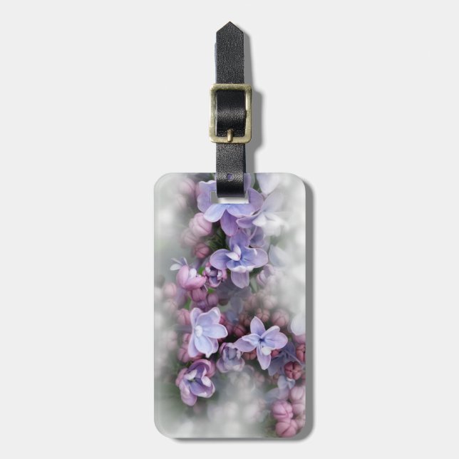 Etiqueta De Bagagem Florescência do Lilac (Frente Vertical)