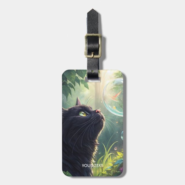 Etiqueta De Bagagem Floresta Negra Fantasy (Frente Vertical)