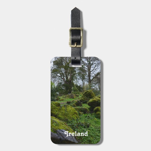 Etiqueta De Bagagem Floresta no castelo do Blarney (Frente Vertical)