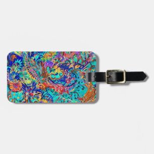 Etiqueta De Bagagem Flórida de vintagem colorida e bonita