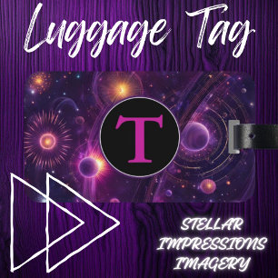 Etiqueta De Bagagem Fluxo Radiante