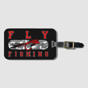 Etiqueta De Bagagem fly fishing camouflage fly tying