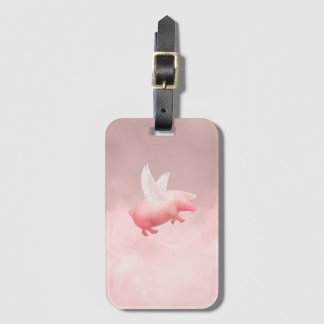 Etiqueta De Bagagem Flying Pig