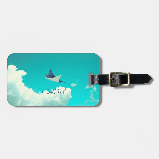 Etiqueta De Bagagem Flying Stingray (Frente Horizontal)