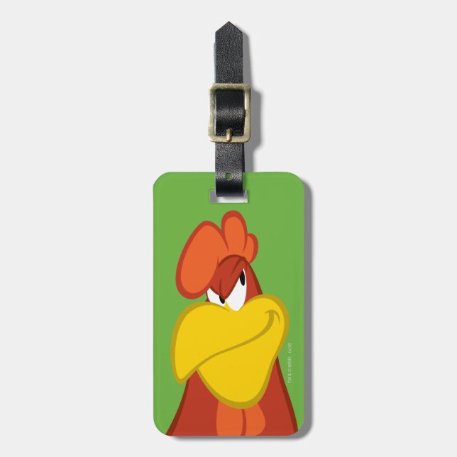 Etiqueta De Bagagem Foghorn Leghorn| Estação Mischievous (Frente Vertical)