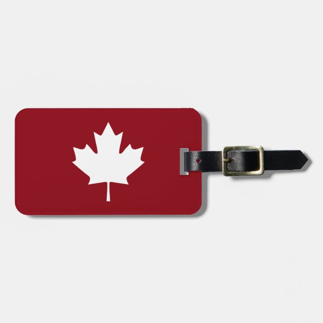 Etiqueta de Bagagem Folha de Bordo do Canadá (Frente Horizontal)