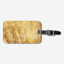 Folha de Pontuação de Música da Planilha de Vintag