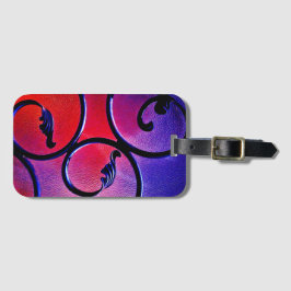 Etiqueta De Bagagem Folhas Arco-íris