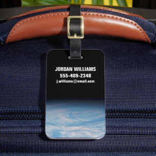 Etiqueta De Bagagem Formação Circular De Nuvens Sobre O Oceano Pacífic