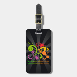 Etiqueta De Bagagem Formas Coloridas, Fruta do Espírito