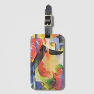 Etiqueta De Bagagem Formas Quebradas por Franz Marc, Arte Abstrato Ant