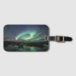 Etiqueta De Bagagem Foto Astro das luzes do norte