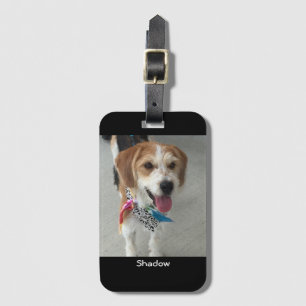 Etiqueta De Bagagem Foto da Pet ou Nome da Foto da Criança