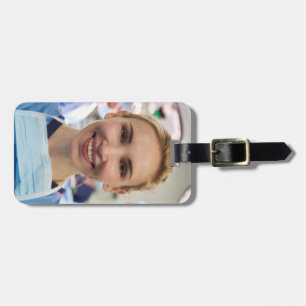 Etiqueta De Bagagem Foto de Médico Personalizar Customizar