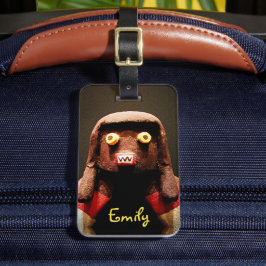 Etiqueta De Bagagem Foto de Rosto de Boneca Kachina com Nome Personali